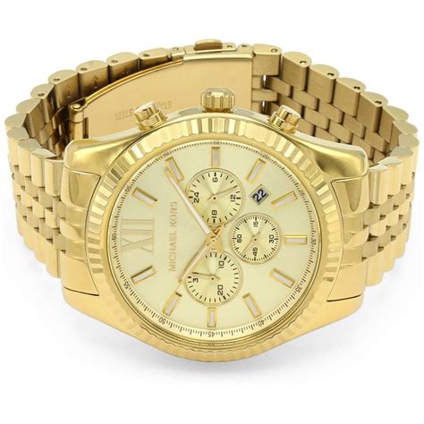 michael kors lexington champagne|michael kors lexington champagne chronograph.